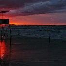 Stormy sunset